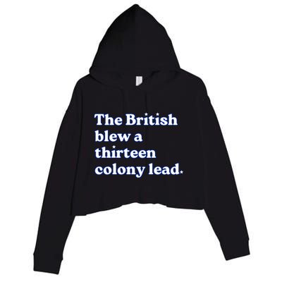 The British Blew A Thirteen Colony Lead Crop Fleece Hoodie