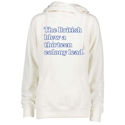 The British Blew A Thirteen Colony Lead Womens Funnel Neck Pullover Hood