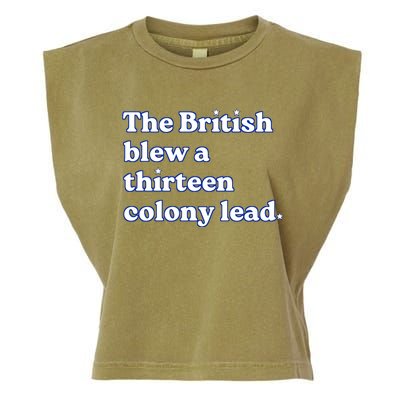 The British Blew A Thirteen Colony Lead Garment-Dyed Women's Muscle Tee