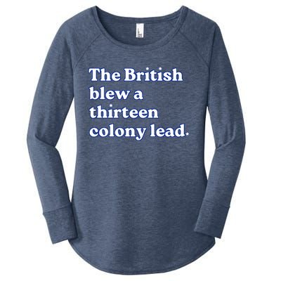 The British Blew A Thirteen Colony Lead Women's Perfect Tri Tunic Long Sleeve Shirt