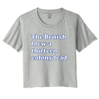 The British Blew A Thirteen Colony Lead Women's Crop Top Tee