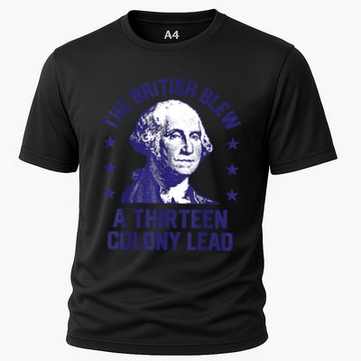 The British Blew A 13 Colony Lead Retro Us George Washington Performance Shirt
