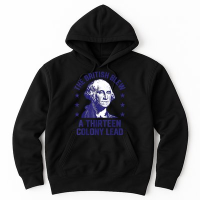 The British Blew A 13 Colony Lead Retro Us George Washington Hoodie