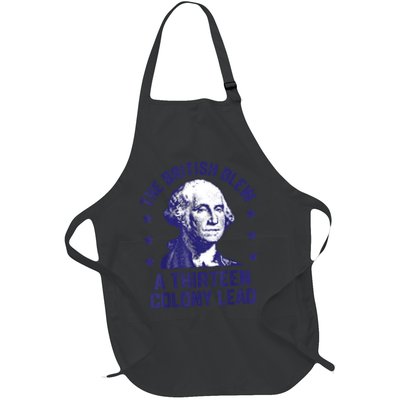 The British Blew A 13 Colony Lead Retro Us George Washington Apron
