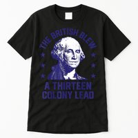 The British Blew A 13 Colony Lead Retro Us George Washington Tall T-Shirt