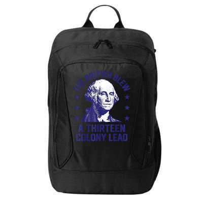 The British Blew A 13 Colony Lead Retro Us George Washington City Backpack