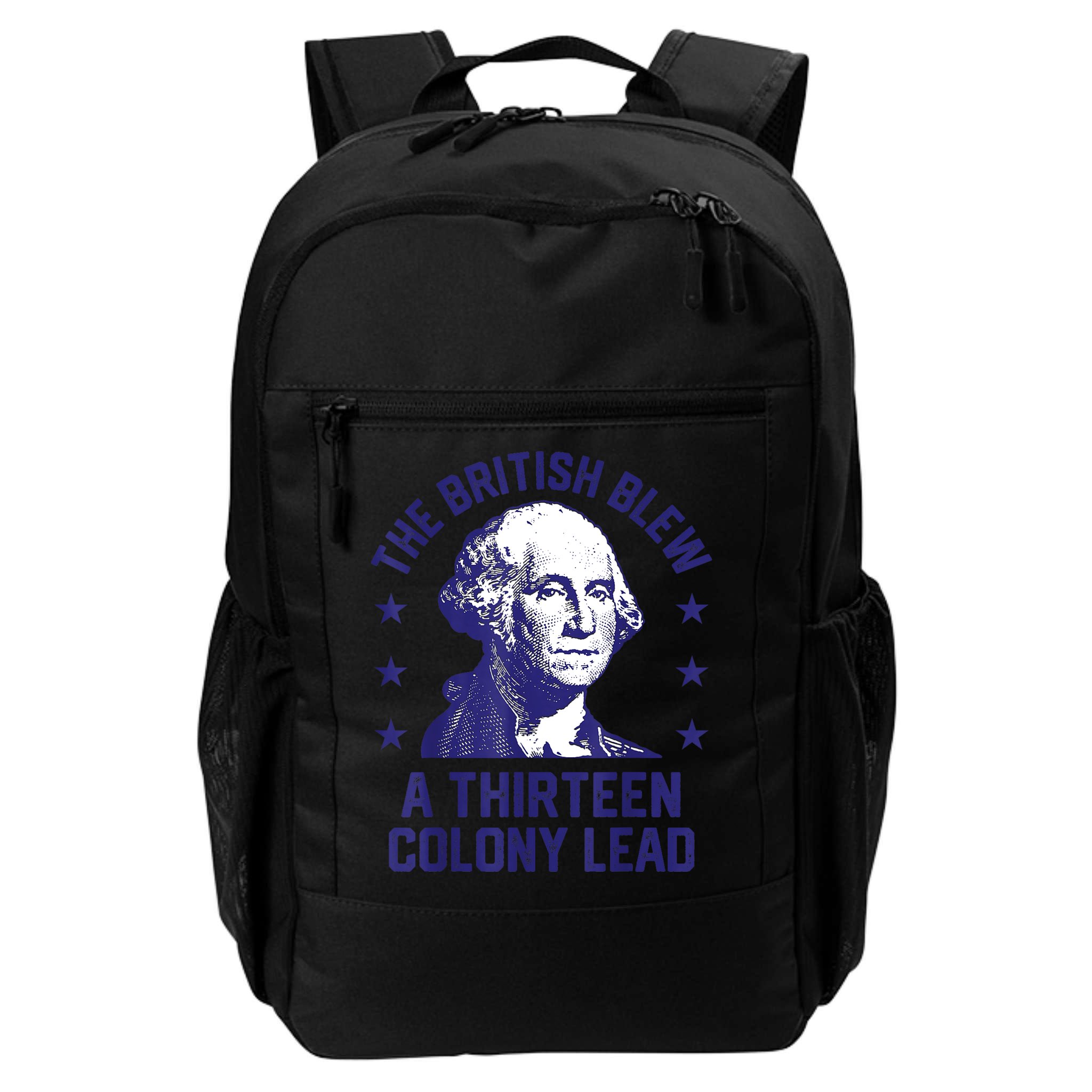 The British Blew A 13 Colony Lead Retro Us George Washington Backpack