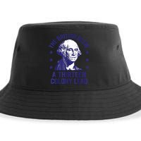 The British Blew A 13 Colony Lead Retro Us George Washington Sustainable Bucket Hat