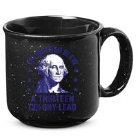 The British Blew A 13 Colony Lead Retro Us George Washington 15oz Campfire Ceramic Mug