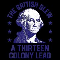 The British Blew A 13 Colony Lead Retro Us George Washington 16 in Basic Backpack