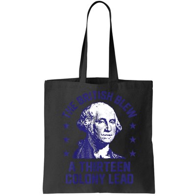 The British Blew A 13 Colony Lead Retro Us George Washington Bag