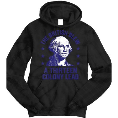 The British Blew A 13 Colony Lead Retro Us George Washington Tie Dye Hoodie