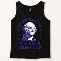 The British Blew A 13 Colony Lead Retro Us George Washington Tank Top