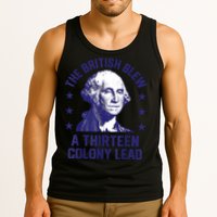 The British Blew A 13 Colony Lead Retro Us George Washington Tank Top