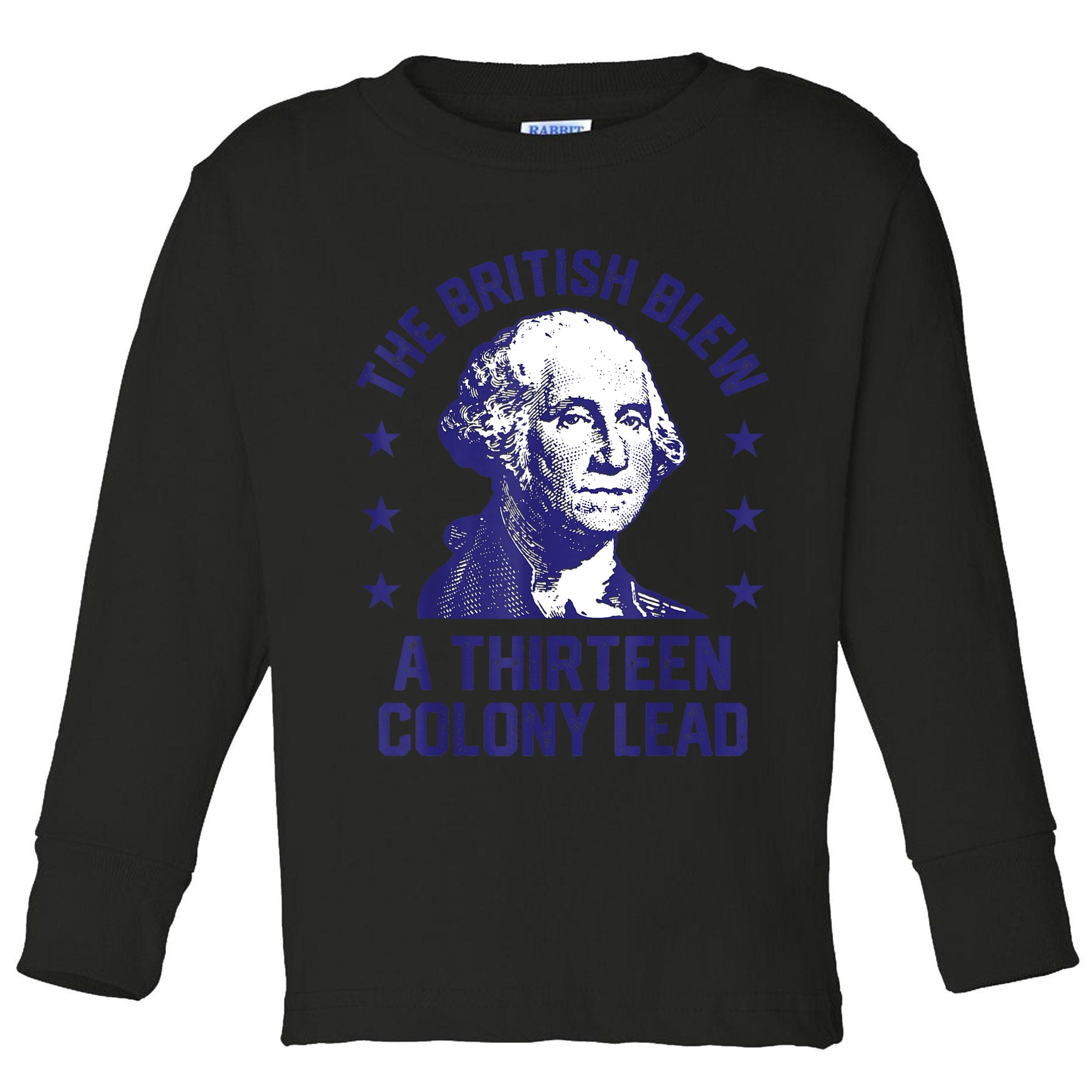 The British Blew A 13 Colony Lead Retro Us George Washington Toddler Long Sleeve Shirt