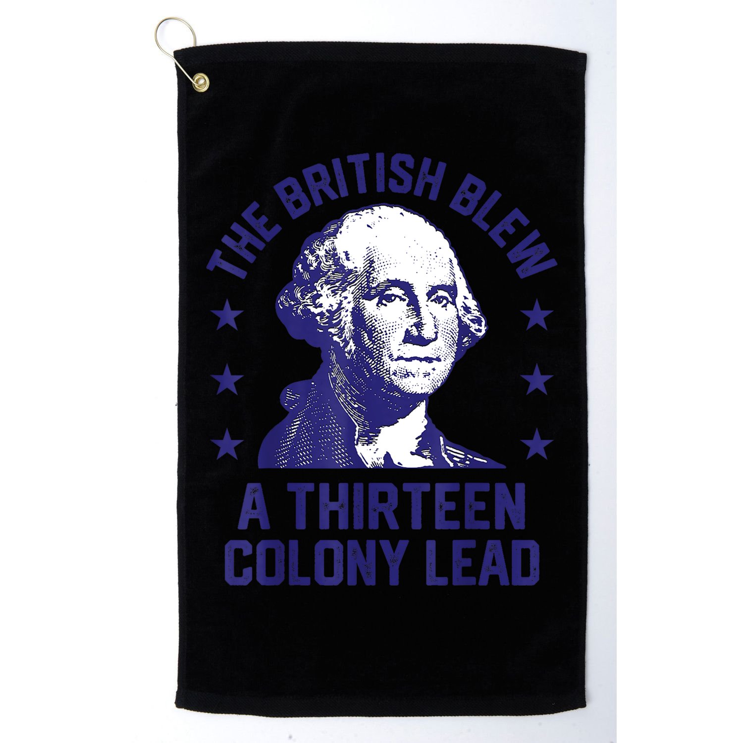 The British Blew A 13 Colony Lead Retro Us George Washington Golf Towel