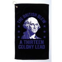 The British Blew A 13 Colony Lead Retro Us George Washington Golf Towel