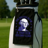 The British Blew A 13 Colony Lead Retro Us George Washington Golf Towel