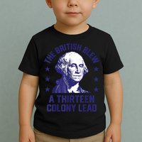 The British Blew A 13 Colony Lead Retro Us George Washington Toddler T-Shirt