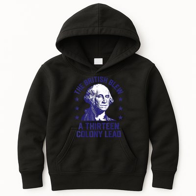The British Blew A 13 Colony Lead Retro Us George Washington Kids Hoodie