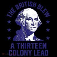 The British Blew A 13 Colony Lead Retro Us George Washington Short Acrylic Beanie