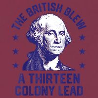 The British Blew A 13 Colony Lead Retro Us George Washington 16oz Travel Tumbler