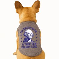 The British Blew A 13 Colony Lead Retro Us George Washington Doggie Tank