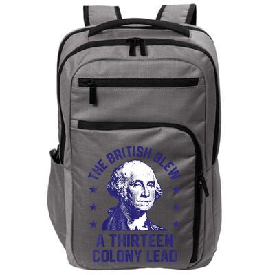 The British Blew A 13 Colony Lead Retro Us George Washington Impact Tech Backpack