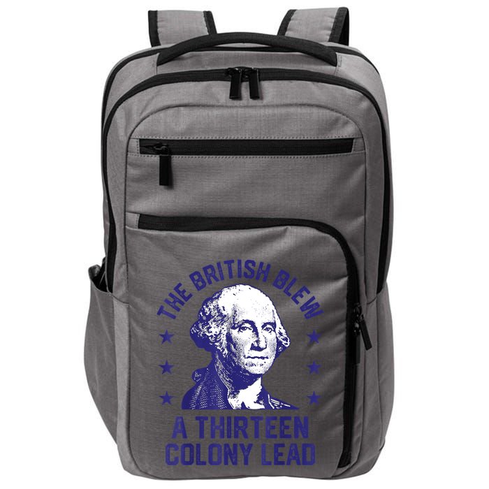 The British Blew A 13 Colony Lead Retro Us George Washington Impact Tech Backpack