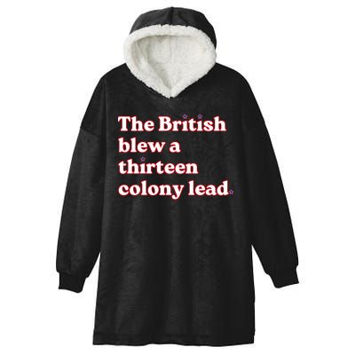 The British Blew A Thirteen Colony Lead Hooded Wearable Blanket
