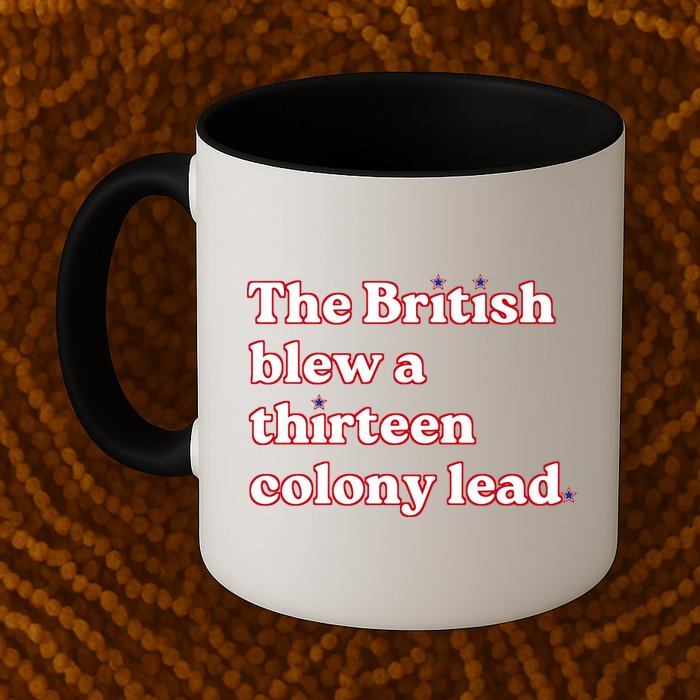 The British Blew A Thirteen Colony Lead Mug