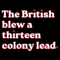 The British Blew A Thirteen Colony Lead Drawstring Bag