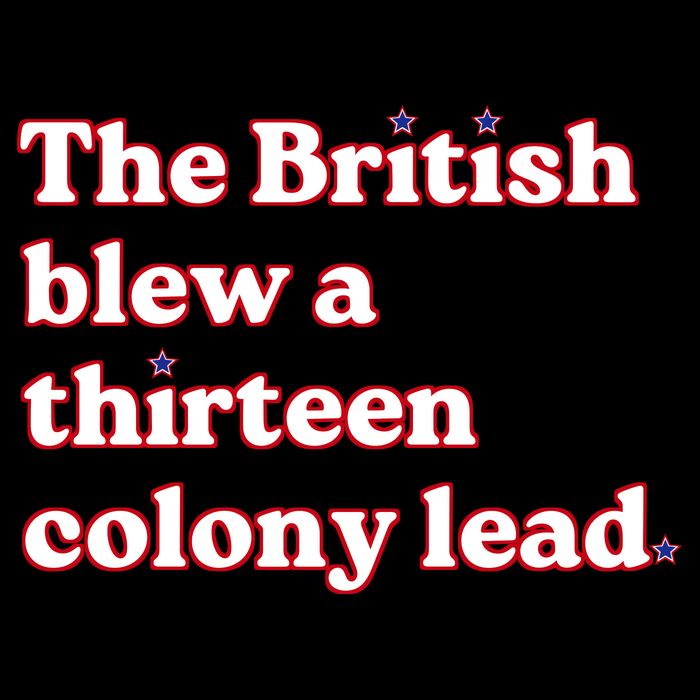 The British Blew A Thirteen Colony Lead Drawstring Bag