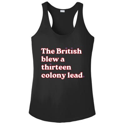 The British Blew A Thirteen Colony Lead Ladies PosiCharge Competitor Racerback Tank