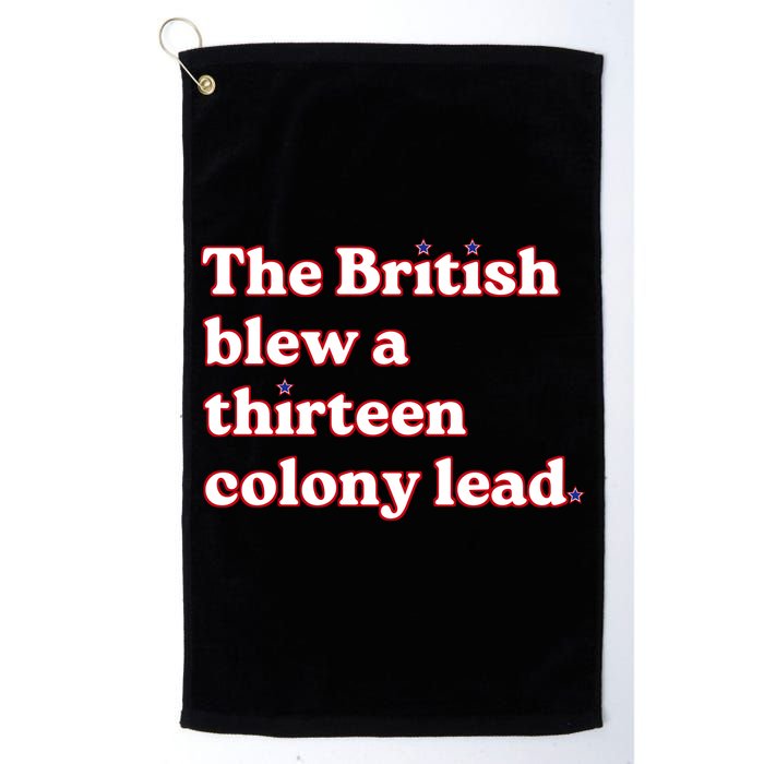 The British Blew A Thirteen Colony Lead Golf Towel