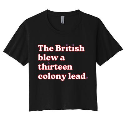 The British Blew A Thirteen Colony Lead Crop Top