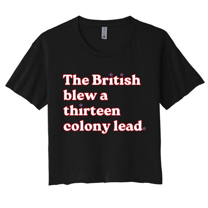 The British Blew A Thirteen Colony Lead Crop Top