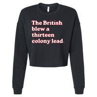 The British Blew A Thirteen Colony Lead Cropped Pullover Crew