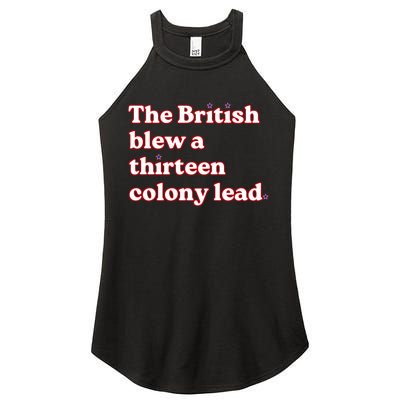 The British Blew A Thirteen Colony Lead Women's Perfect Tri Rocker Tank
