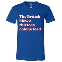 The British Blew A Thirteen Colony Lead V-Neck T-Shirt