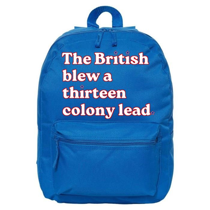 The British Blew A Thirteen Colony Lead 16 in Basic Backpack