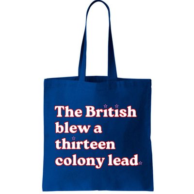 The British Blew A Thirteen Colony Lead Bag