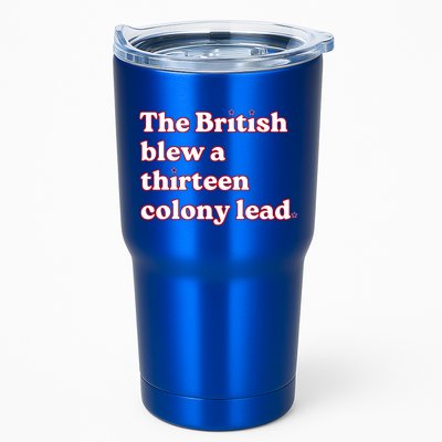 The British Blew A Thirteen Colony Lead Tumbler