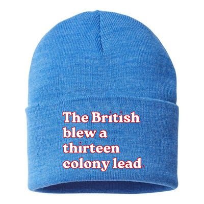 The British Blew A Thirteen Colony Lead Sustainable Knit Beanie