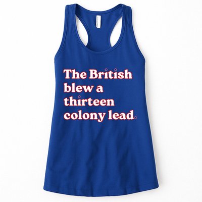 The British Blew A Thirteen Colony Lead Womens Tank Top