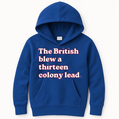 The British Blew A Thirteen Colony Lead Kids Hoodie