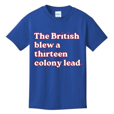 The British Blew A Thirteen Colony Lead Kids T-Shirt