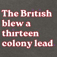 The British Blew A Thirteen Colony Lead Cotton Canvas Backpack