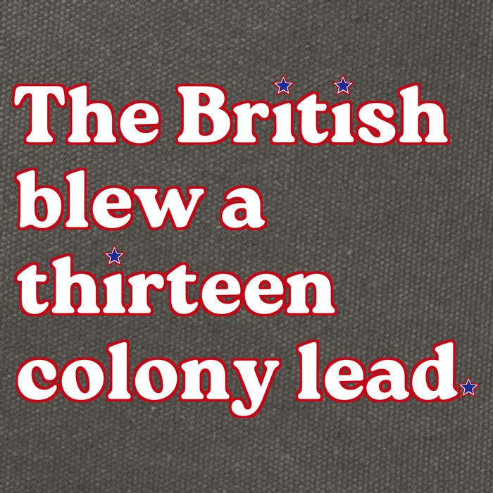 The British Blew A Thirteen Colony Lead Cotton Canvas Backpack