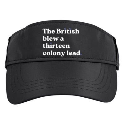 The British Blew A Thirteen Colony Lead Adult Drive Performance Visor